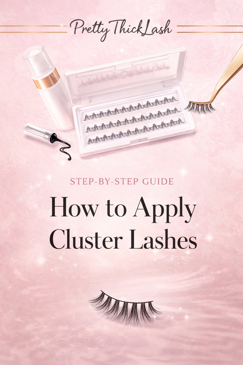 PrettyThickLash How To Apply Cluster Lashes